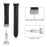 For Samsung Galaxy Fit3 Watch Band Slim Genuine Cow Leather Magnetic Replacement Strap - Black - 4