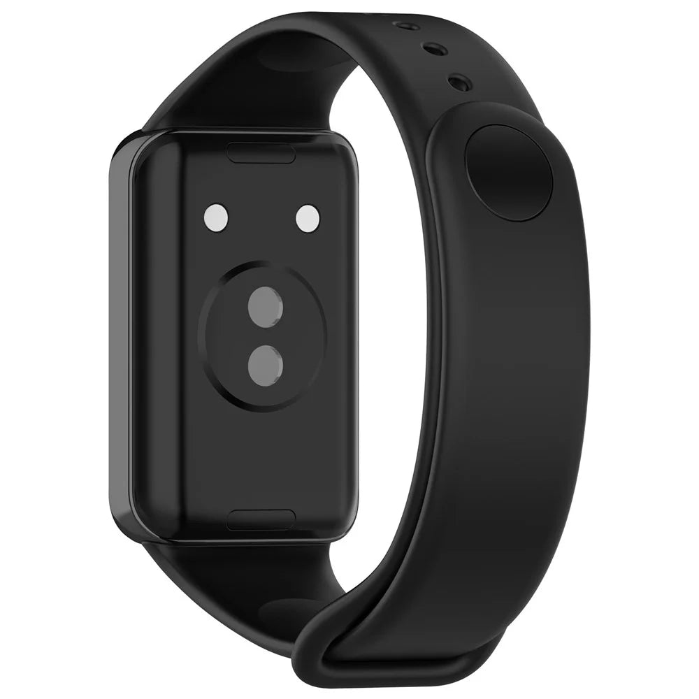 For Honor Band 9 Watch Band Soft TPU Adjustable Wrist Strap - Black - 1