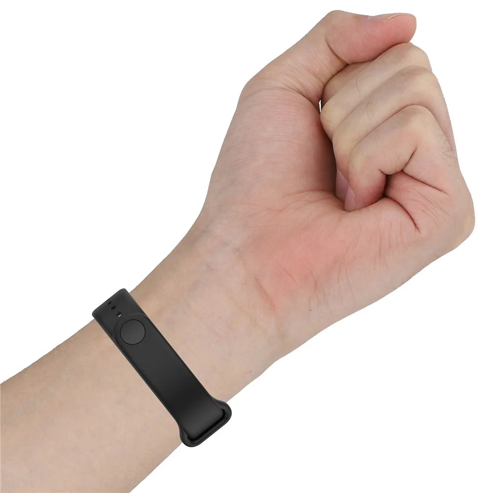 For Honor Band 9 Watch Band Soft TPU Adjustable Wrist Strap - Black - 7