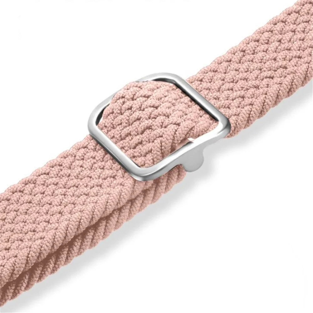 For Xiaomi Redmi Watch 3 Active Smart Watch Band Woven Replacement Strap - White Rainbow - 3