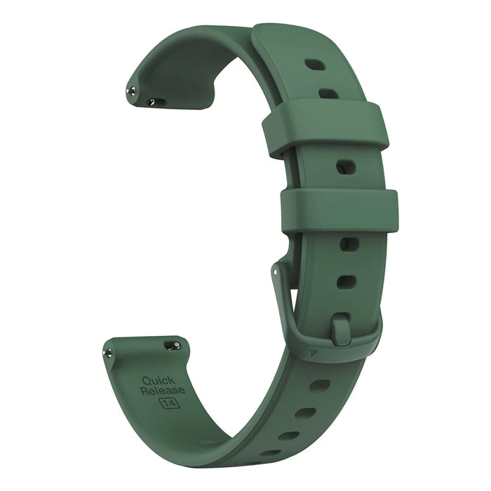For Garmin Lily Silicone Watch Strap Adjustable Wrist Band Replacement - Midnight Green - 3