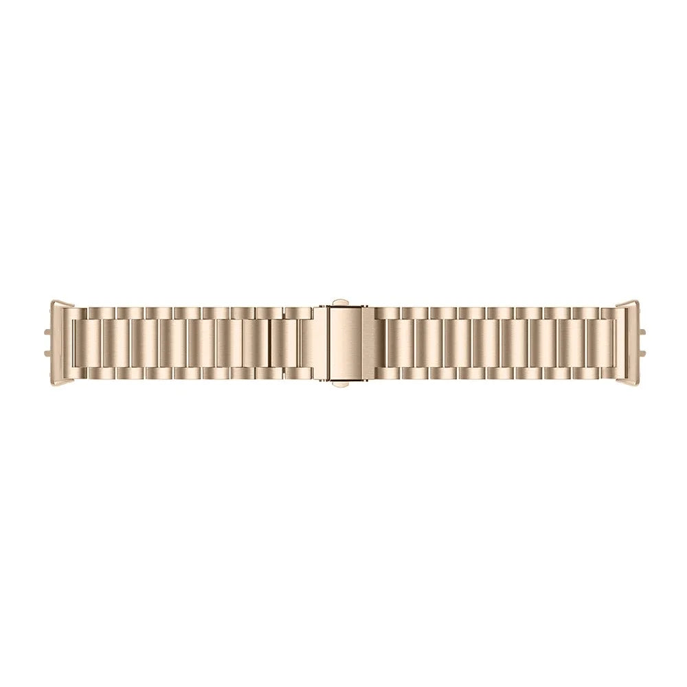 For Samsung Galaxy Fit3 SM-R390 Stainless Steel 3 Beads Wrist Band Replacement Smartwatch Strap - Gold - 3