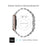 For Samsung Galaxy Fit3 SM-R390 Watch Strap High-Strength Stainless Steel Wrist Band - Silver+Gold - 6