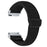 For Verizon Gizmo Watch 3 Elastic Wrist Band Wavy Pattern Woven Nylon Watch Strap - Black - 1