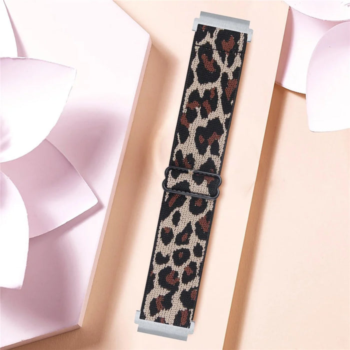Watch Strap for Gabb Watch 2 Pattern Printing Elastic Nylon Wrist Band - Style 3 Leopard - 4