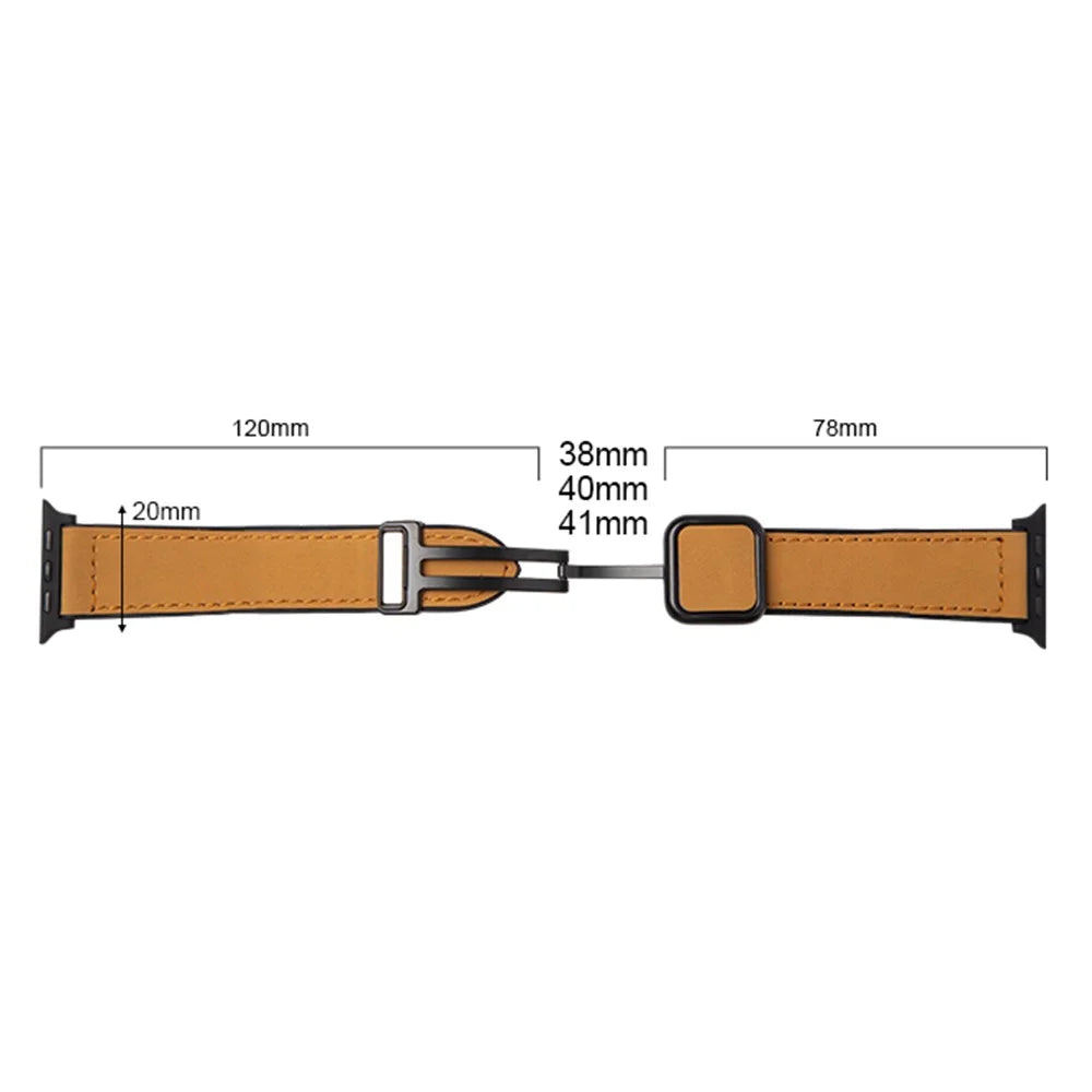 Wrist Watch Band For Apple Watch Series 11 10 42mm / 9 8 7 41mm / SE3 SE2 SE 6 5 4 40mm / 3 2 1 38mm Leather Coated Silicone Strap - Green - 6