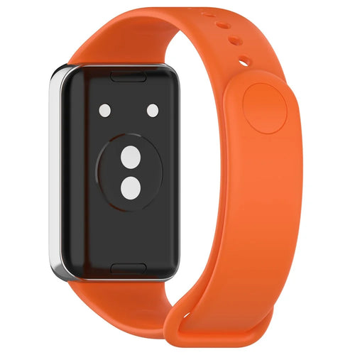 For Honor Band 9 Silicone Watch Strap Replacement Wrist Band - Orange - 1