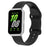 For Samsung Galaxy Fit Silicone Watchband Leopard Printed Replacement Watch Strap - Black - 2