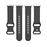 For Samsung Galaxy Fit Silicone Watchband Leopard Printed Replacement Watch Strap - Black - 3