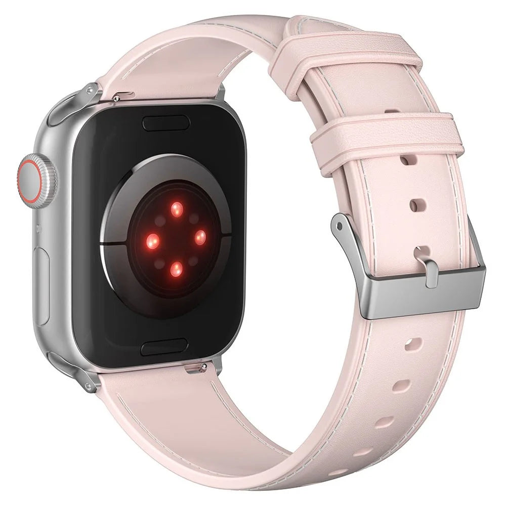 For Apple Watch Ultra 3 2 1 49mm / Series 11 10 46mm / 9 8 7 45mm / SE3 SE2 SE 6 5 4 44mm / 3 2 1 42mm TPU Band Strap - Pink - 1