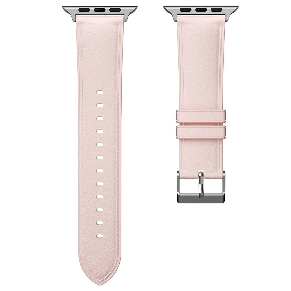 For Apple Watch Ultra 3 2 1 49mm / Series 11 10 46mm / 9 8 7 45mm / SE3 SE2 SE 6 5 4 44mm / 3 2 1 42mm TPU Band Strap - Pink - 3
