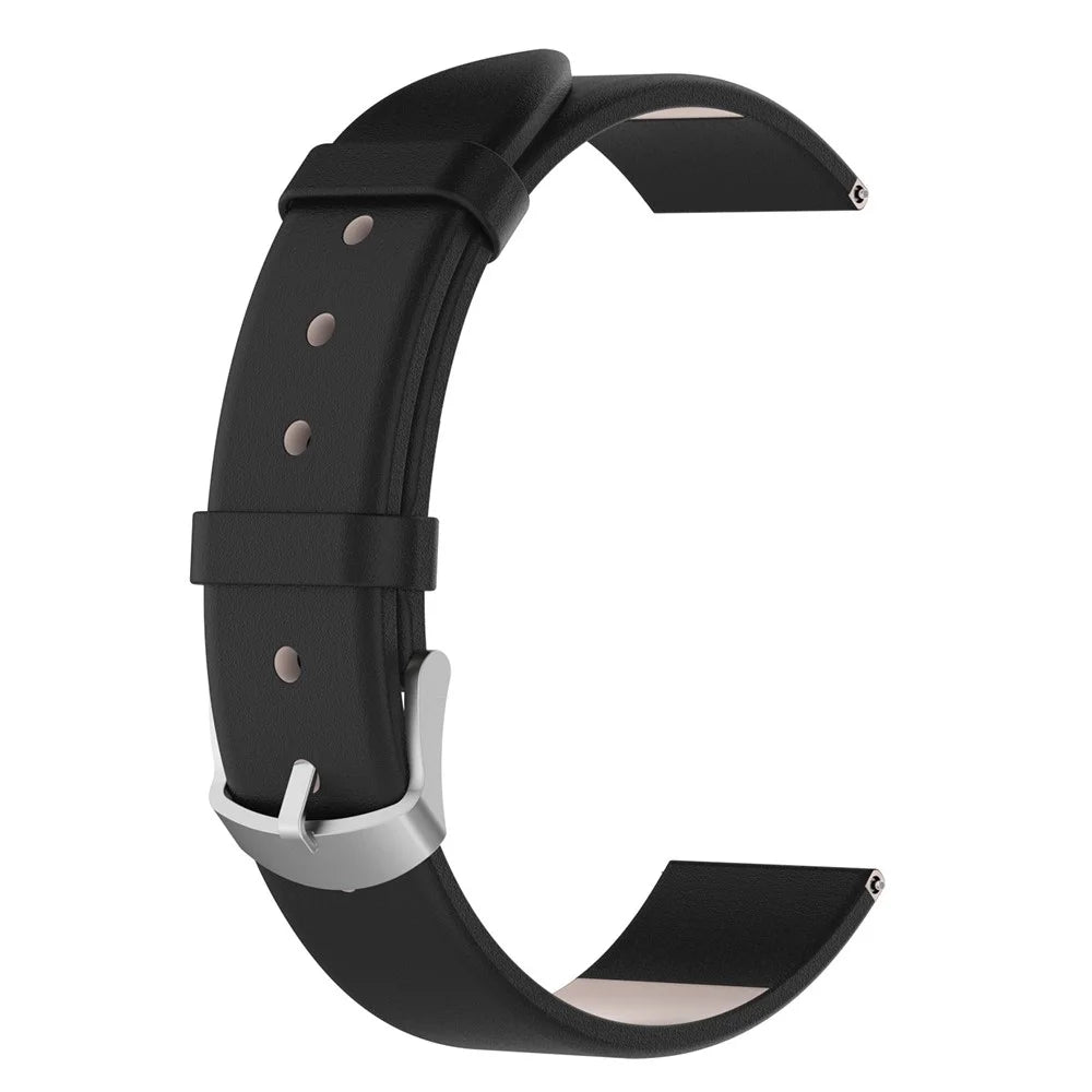 For Garmin Lily 2 Leather Watch Strap Adjustable Watch Band Replacement - Black - 2