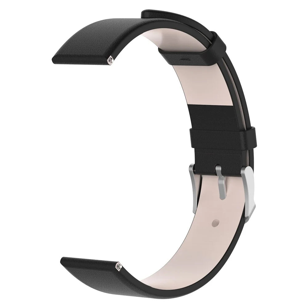 For Garmin Lily 2 Leather Watch Strap Adjustable Watch Band Replacement - Black - 4