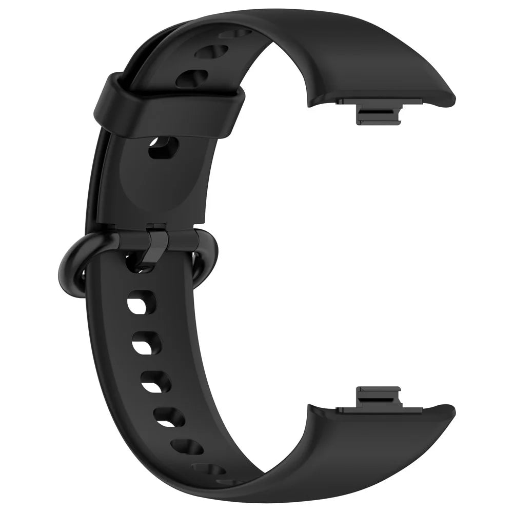 Wrist Band for Xiaomi Smart Band 10 Pro / 9 Pro / 8 Pro / Redmi Watch 6 / 5 / 5 eSIM / 4 Soft Silicone Smartwatch Bracelet Strap - Black - 3