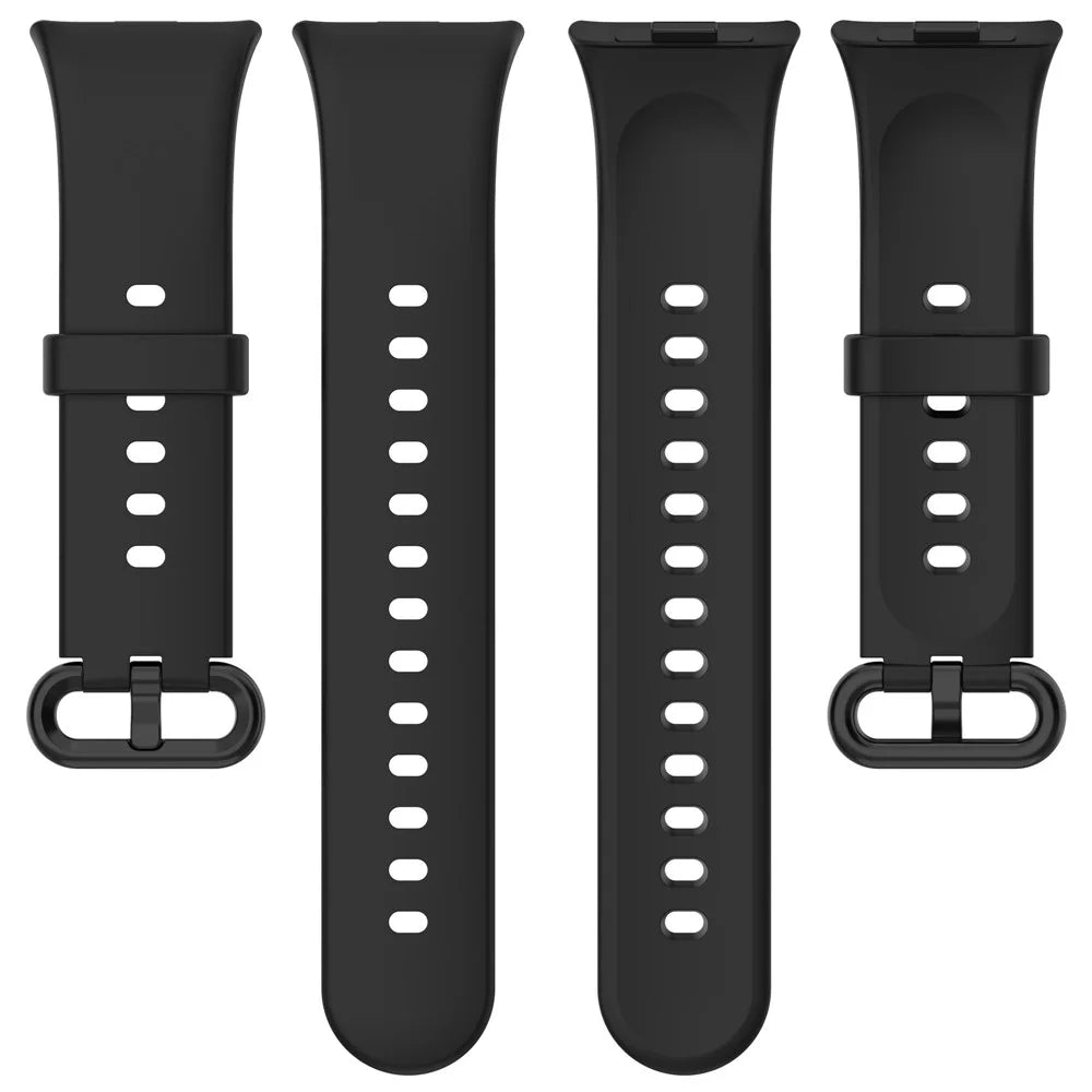 Wrist Band for Xiaomi Smart Band 10 Pro / 9 Pro / 8 Pro / Redmi Watch 6 / 5 / 5 eSIM / 4 Soft Silicone Smartwatch Bracelet Strap - Black - 5