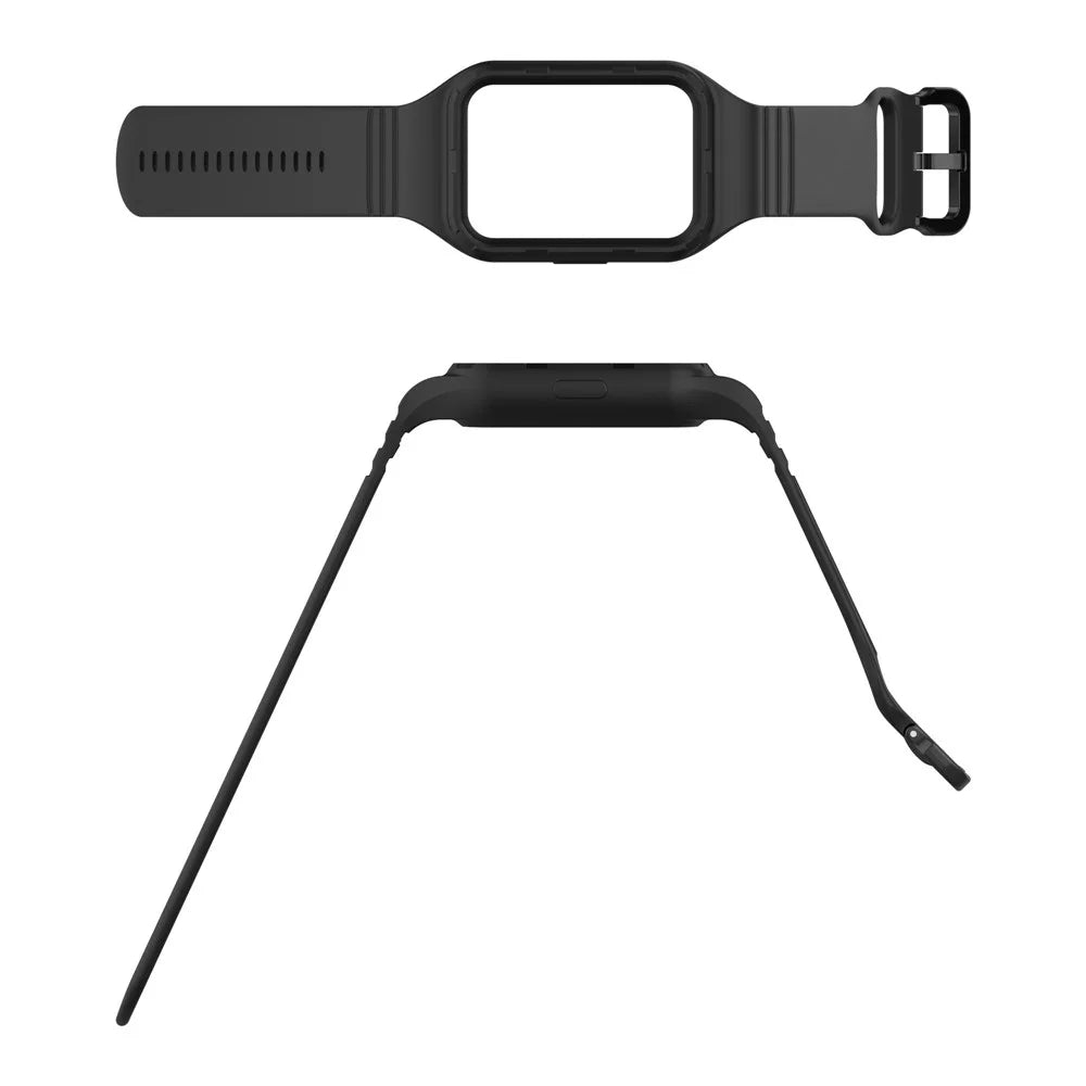 For Xiaomi Smart Band 10 Pro / 9 Pro / 8 Pro / Redmi Watch 6 / 5 / 4 Easily Adjustable Watch Strap Flexible Silicone Wrist Band - Black - 5