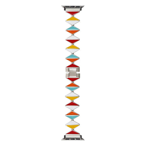 For Apple Watch Ultra 3 2 1 49mm / Series 11 10 46mm / 9 8 7 45mm / SE3 SE2 SE 6 5 4 44mm / 3 2 1 42mm Zinc Alloy Watch Band - Multi-Color / Starlight Buckle - 1