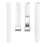 For Garmin Lily 2 Silicone Band Watch Strap with Magnetic Folding Buckle - White with Silver Buckle - 4