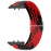 For Samsung Galaxy Fit3 Replacement Band 12mm Nylon Braided Watch Strap - Red / Black - 1