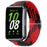 For Samsung Galaxy Fit3 Replacement Band 12mm Nylon Braided Watch Strap - Red / Black - 2