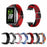 For Samsung Galaxy Fit3 Replacement Band 12mm Nylon Braided Watch Strap - Red / Black - 3