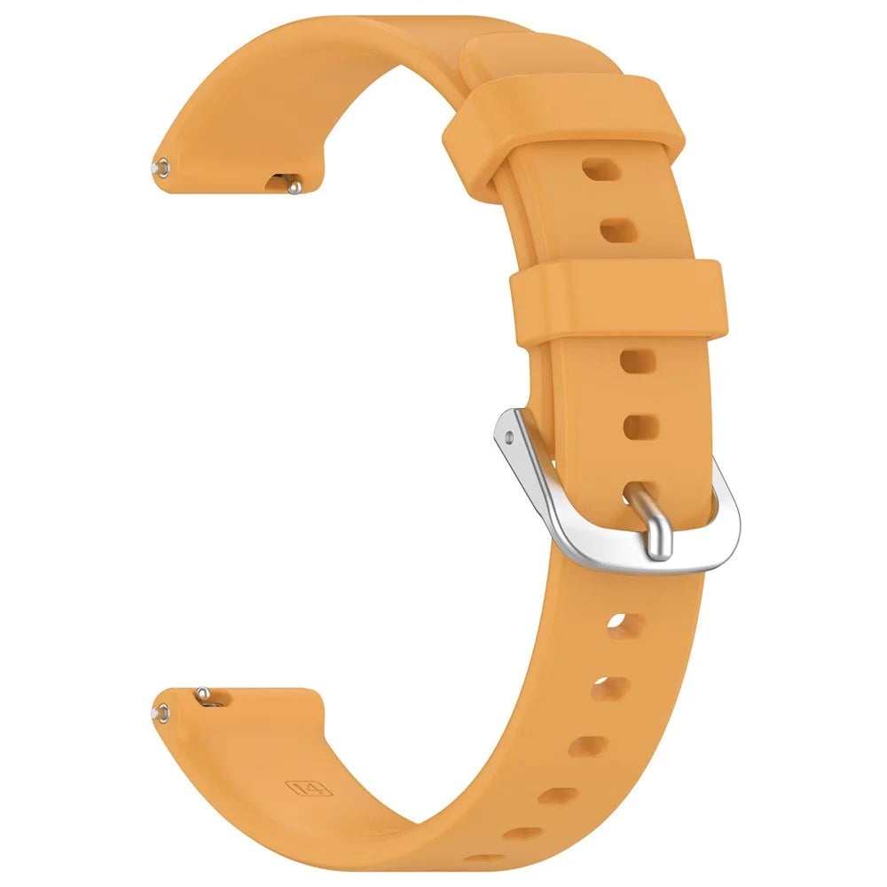 For Garmin Lily 2 Active / Lily 2 Smart Watch Strap Replacement Adjustable Silicone Band - Yellow - 2