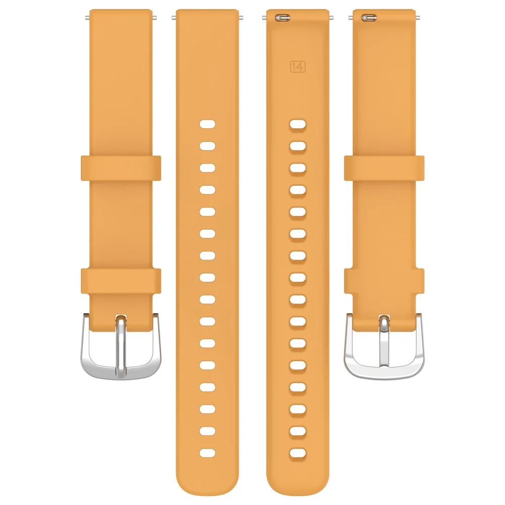 For Garmin Lily 2 Active / Lily 2 Smart Watch Strap Replacement Adjustable Silicone Band - Yellow - 5