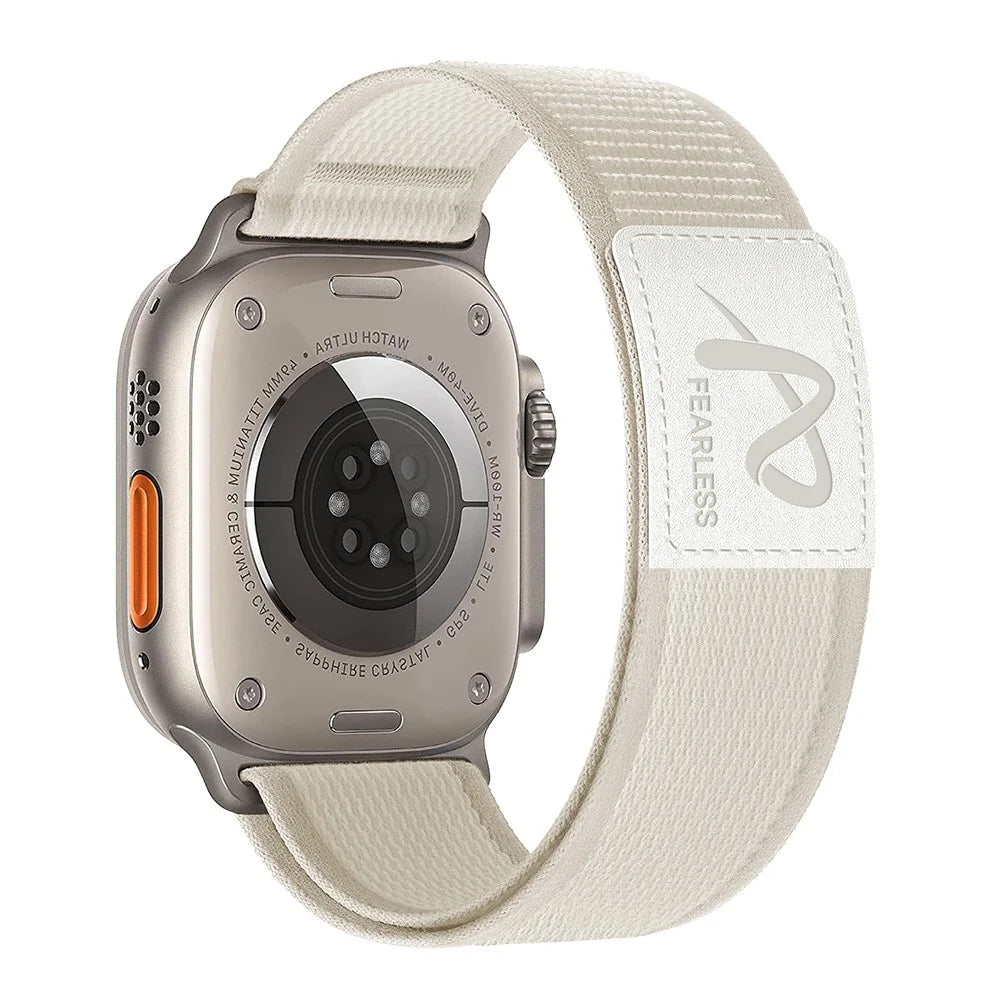 For Apple Watch Series 11 10 42mm / 9 8 7 41mm / SE3 SE2 SE 6 5 4 40mm / 3 2 1 38mm Wrist Strap Nylon Watch Band - Starlight - 1