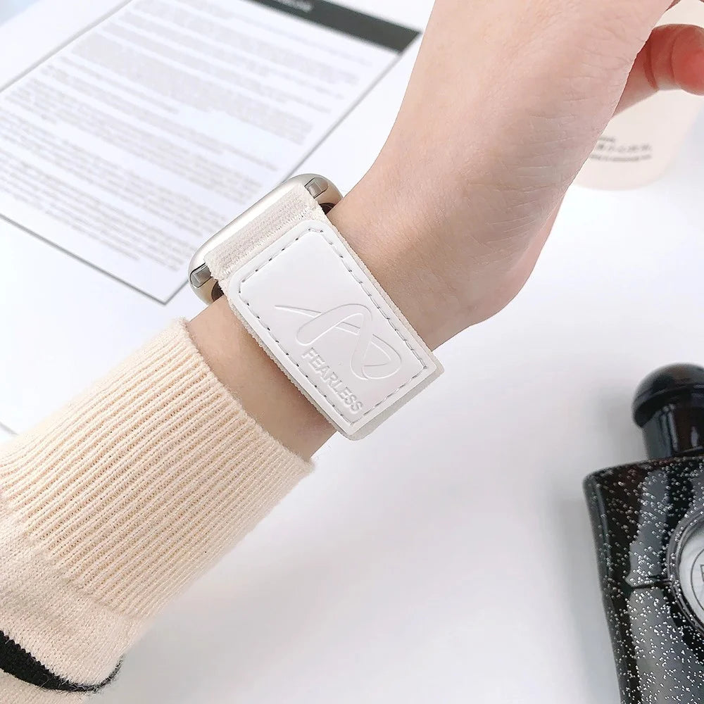 For Apple Watch Series 11 10 42mm / 9 8 7 41mm / SE3 SE2 SE 6 5 4 40mm / 3 2 1 38mm Wrist Strap Nylon Watch Band - Starlight - 5