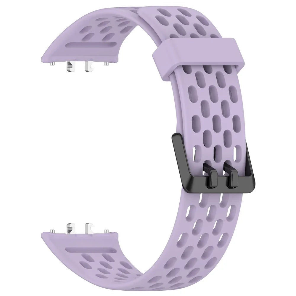 For Samsung Galaxy Fit3 Strap Replacement Silicone Breathable Watch Bracelet - Purple - 2