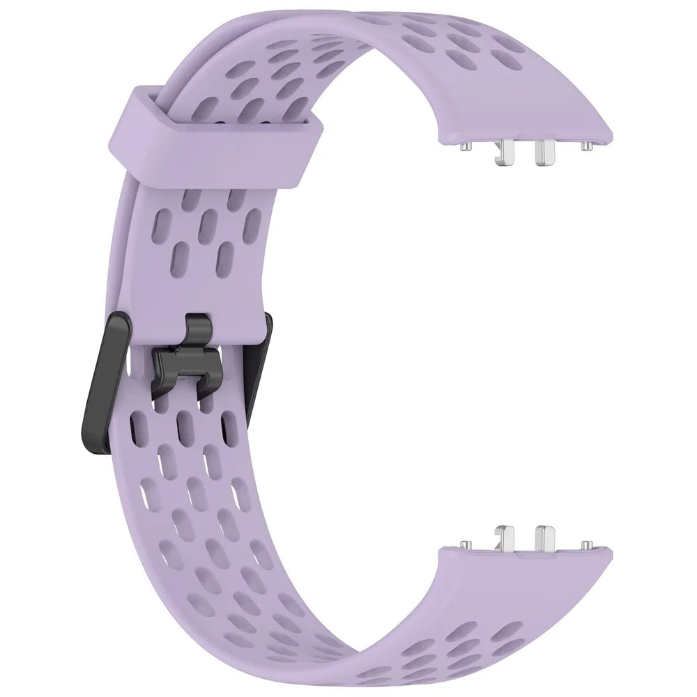 For Samsung Galaxy Fit3 Strap Replacement Silicone Breathable Watch Bracelet - Purple - 3