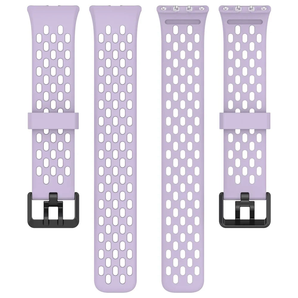 For Samsung Galaxy Fit3 Strap Replacement Silicone Breathable Watch Bracelet - Purple - 5