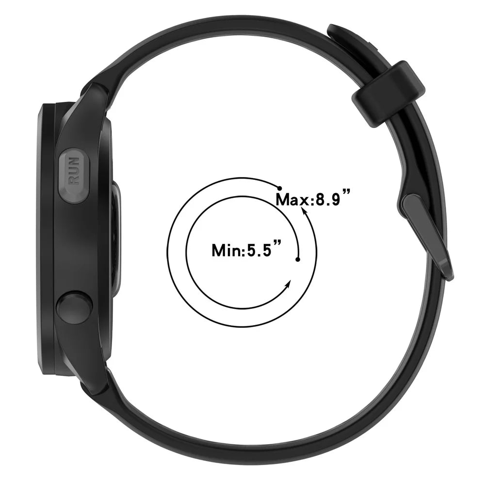 For Huawei Watch GT 2 / 3 / 3 Pro / Samsung Galaxy Watch6 Classic Silicone Band 20mm Dual-Color Textured Watch Strap - Black / Dark Grey - 7