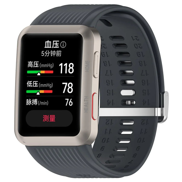 For Huawei Watch D Replacement Wrist Band Adjustable Silicone Watch Strap - Dark Grey - 2
