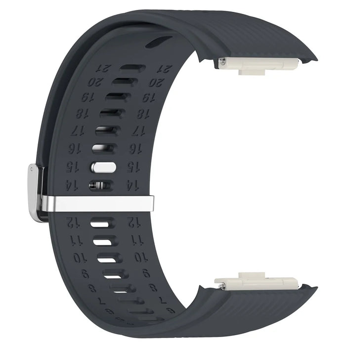 For Huawei Watch D Replacement Wrist Band Adjustable Silicone Watch Strap - Dark Grey - 4