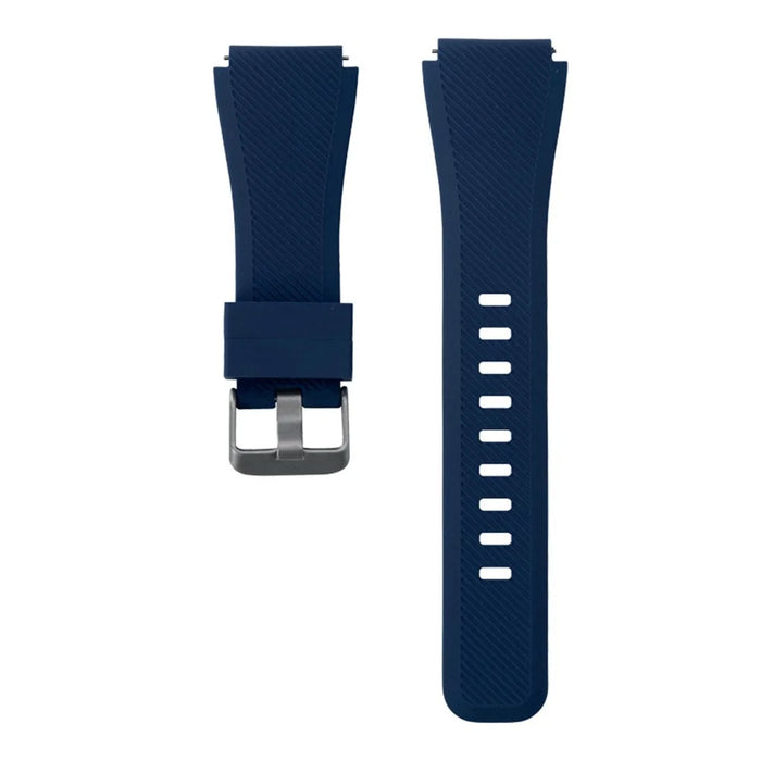 For Huawei Watch Watch 4 / GT 4 46mm / 4 Pro Replacement Strap 22mm Silicone Watch Band - Dark Blue - 1