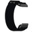 For Garmin Fenix 7S  /  7S Pro 42mm Quickfit 20mm Nylon Wrist Band Magic Tape Watch Strap - Black - 3