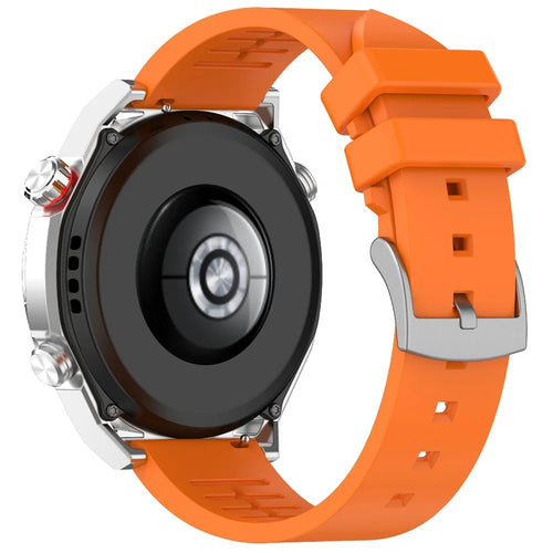 For Garmin Venu 3 / Venu 2 / Vivoactive 4 22mm Watch Band Comfortable Fluororubber Wrist Strap - Orange - 1
