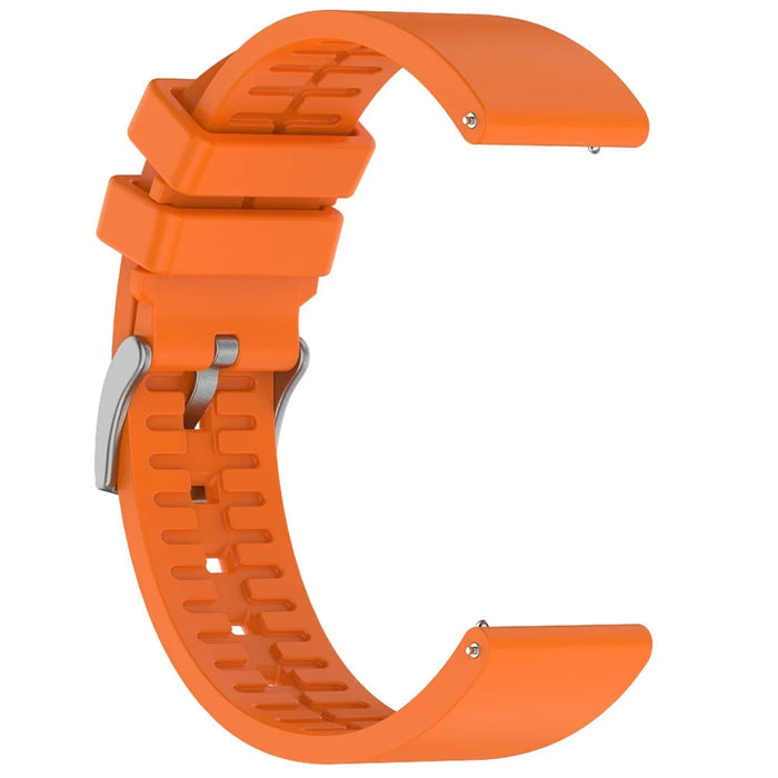 For Garmin Venu 3 / Venu 2 / Vivoactive 4 22mm Watch Band Comfortable Fluororubber Wrist Strap - Orange - 3
