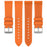 For Garmin Venu 3 / Venu 2 / Vivoactive 4 22mm Watch Band Comfortable Fluororubber Wrist Strap - Orange - 5