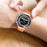 For Garmin Venu 3 / Venu 2 / Vivoactive 4 22mm Watch Band Comfortable Fluororubber Wrist Strap - Orange - 6