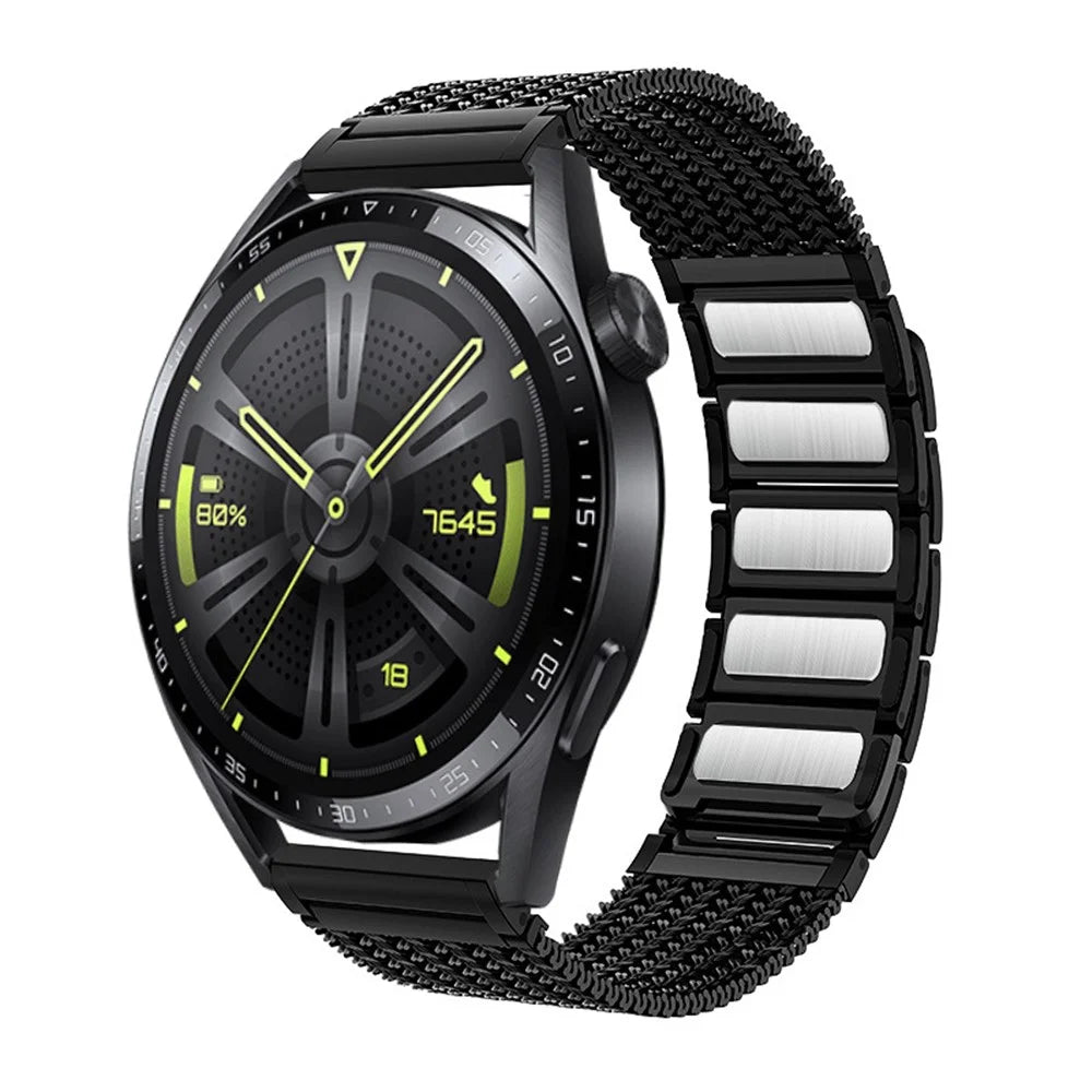 Watch Band for Garmin Venu 3 / Venu 2 / Vivoactive 4 22mm Metal Magnetic Wrist Strap - Black - 2