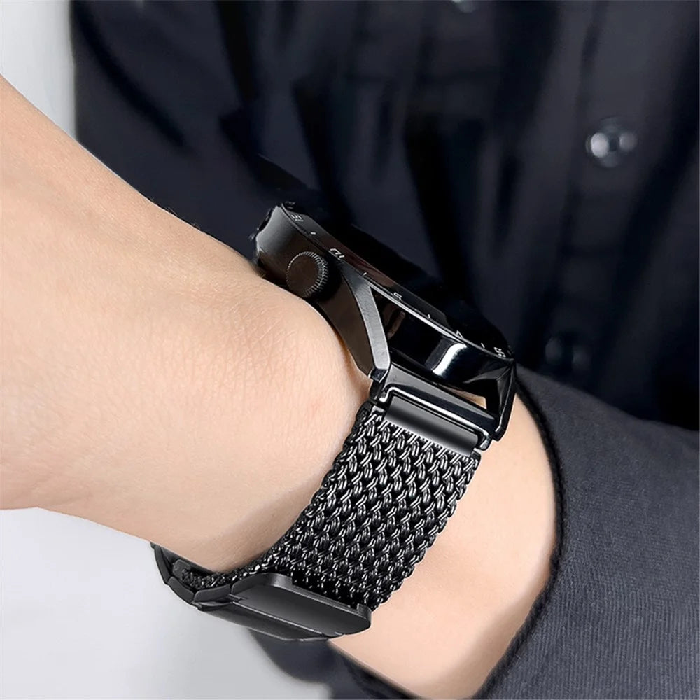 Watch Band for Garmin Venu 3 / Venu 2 / Vivoactive 4 22mm Metal Magnetic Wrist Strap - Black - 4