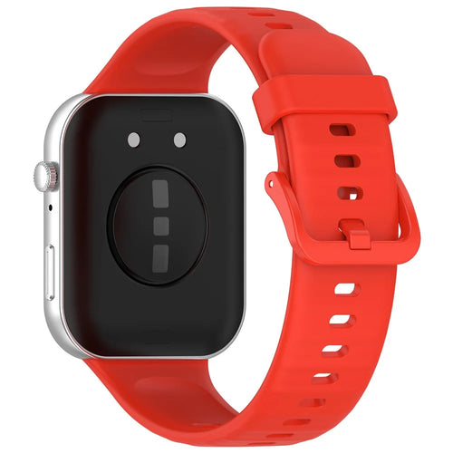 For Huawei Watch Fit 3 Silicone Strap Sport Watchbands Replacement - Red - 1