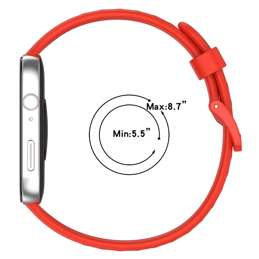 For Huawei Watch Fit 3 Silicone Strap Sport Watchbands Replacement - Red - 7