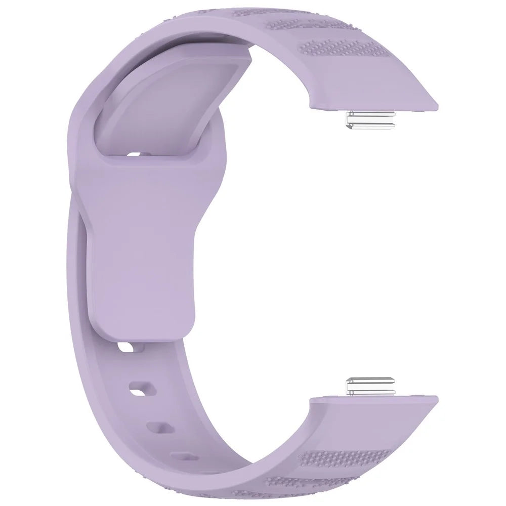 For Huawei Watch Fit 3 Silicone Watch Strap Dots Design Adjustable Wrist Band - Purple - 3