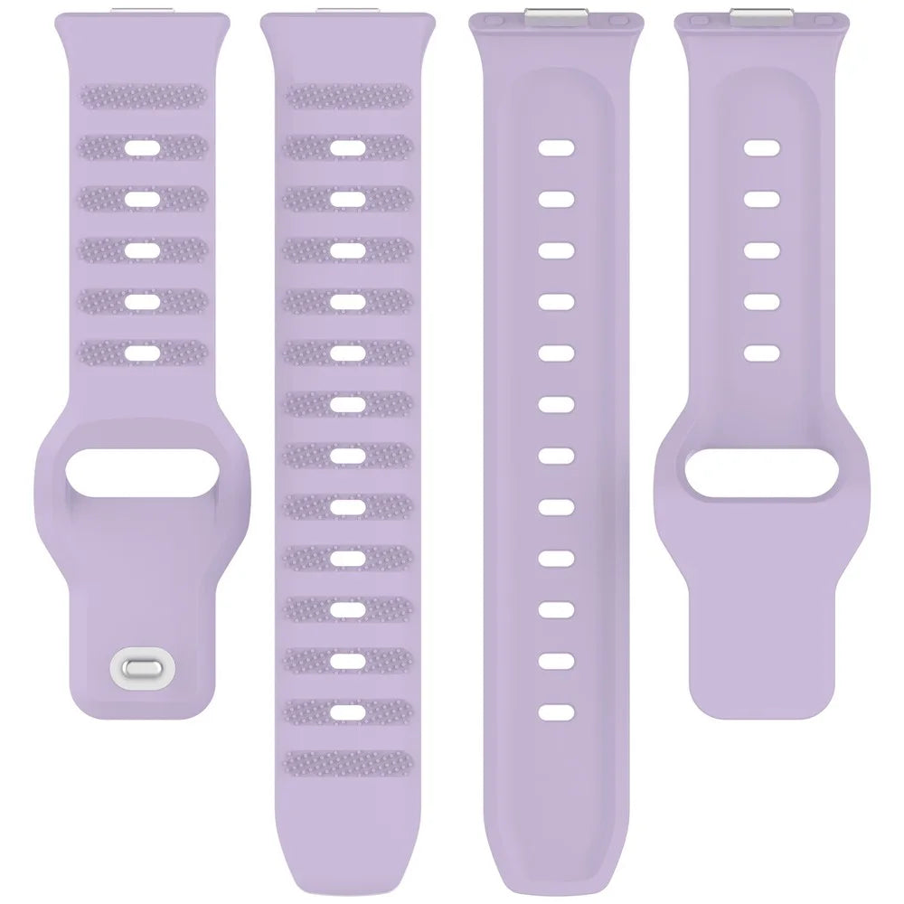For Huawei Watch Fit 3 Silicone Watch Strap Dots Design Adjustable Wrist Band - Purple - 5