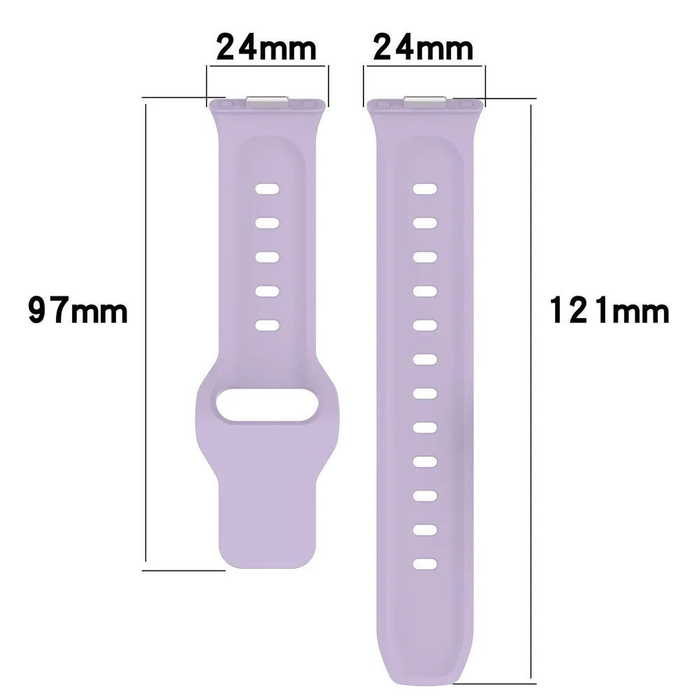 For Huawei Watch Fit 3 Silicone Watch Strap Dots Design Adjustable Wrist Band - Purple - 6