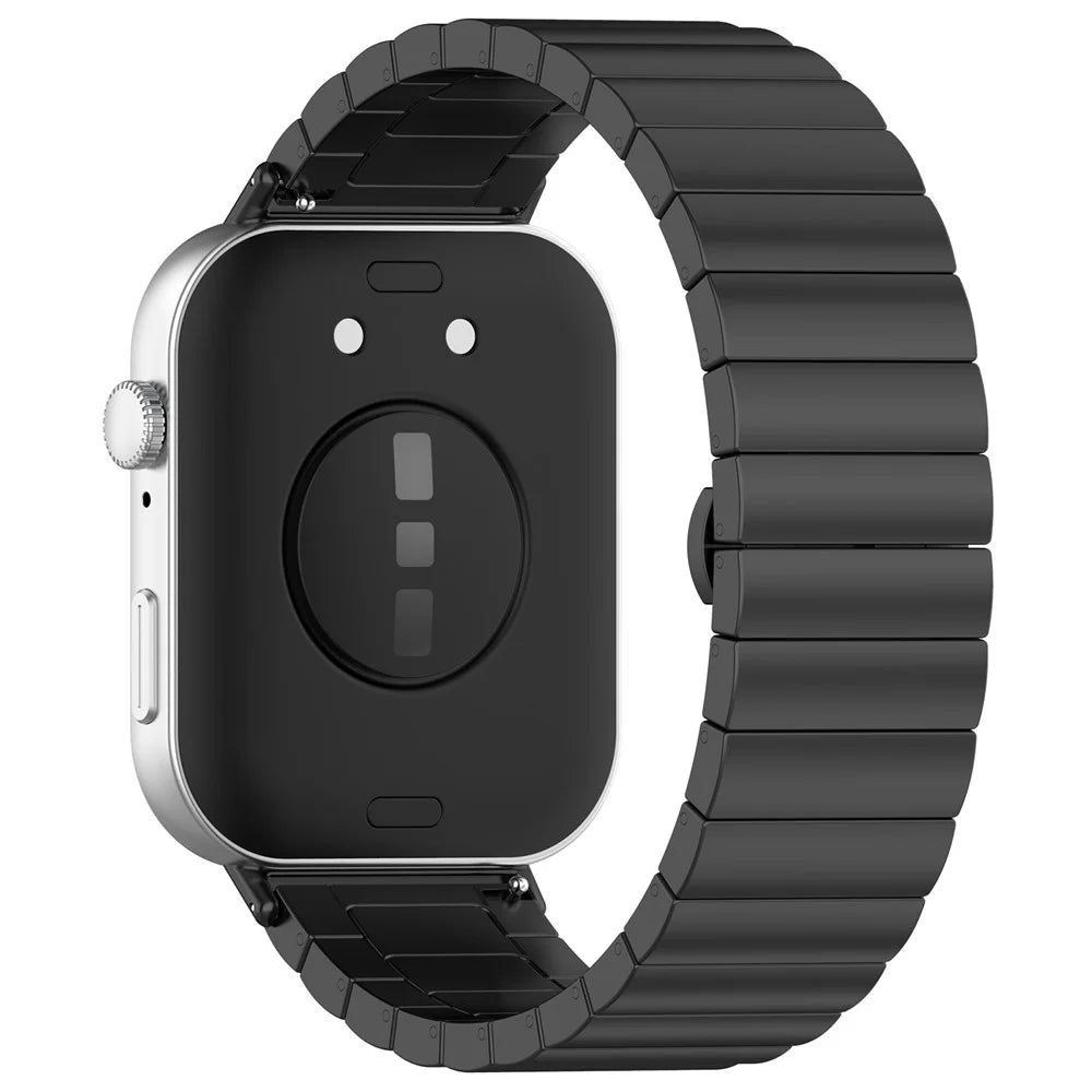 For Huawei Watch Fit 3 Stainless Steel Replacement Strap Metal Watch Band - Black - 1