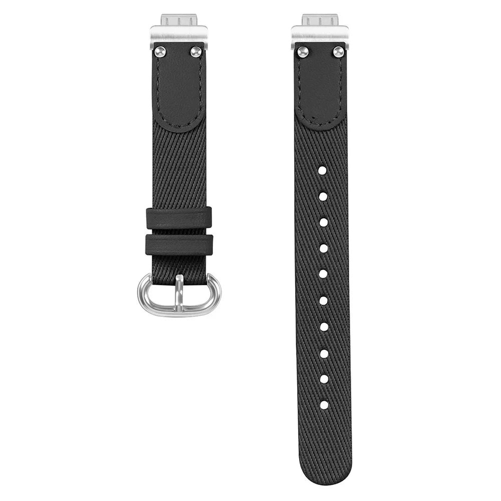 For Fitbit Inspire / Inspire HR Adjustable Nylon Braided Watch Strap Replacement Wrist Band - Black - 3